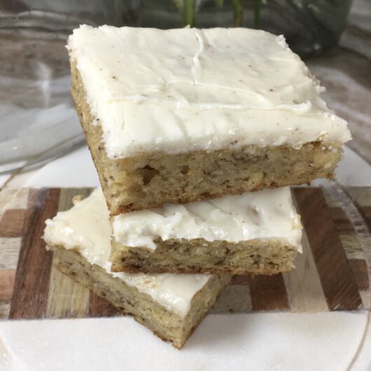 Mom's Banana Bars with Browned Butter Frosting